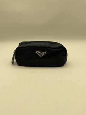 Prada Mini Tessuto Pouch Bag, Black - W:15cm, L:6cm, H:7cm